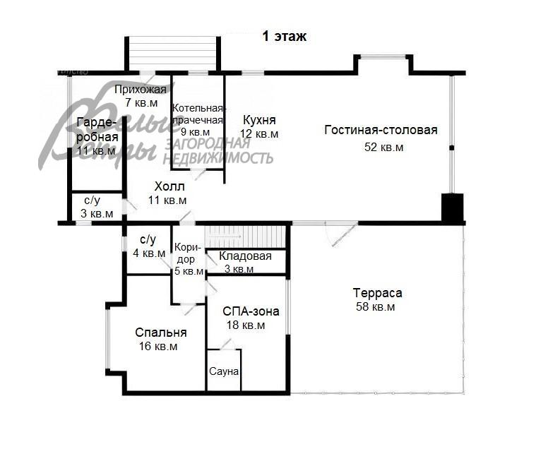 Дом в аренду Президент к/п  id 166-043 планировка0