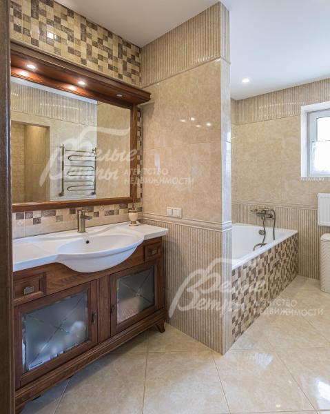 Санузел 11 кв.м с ванной и душевой.