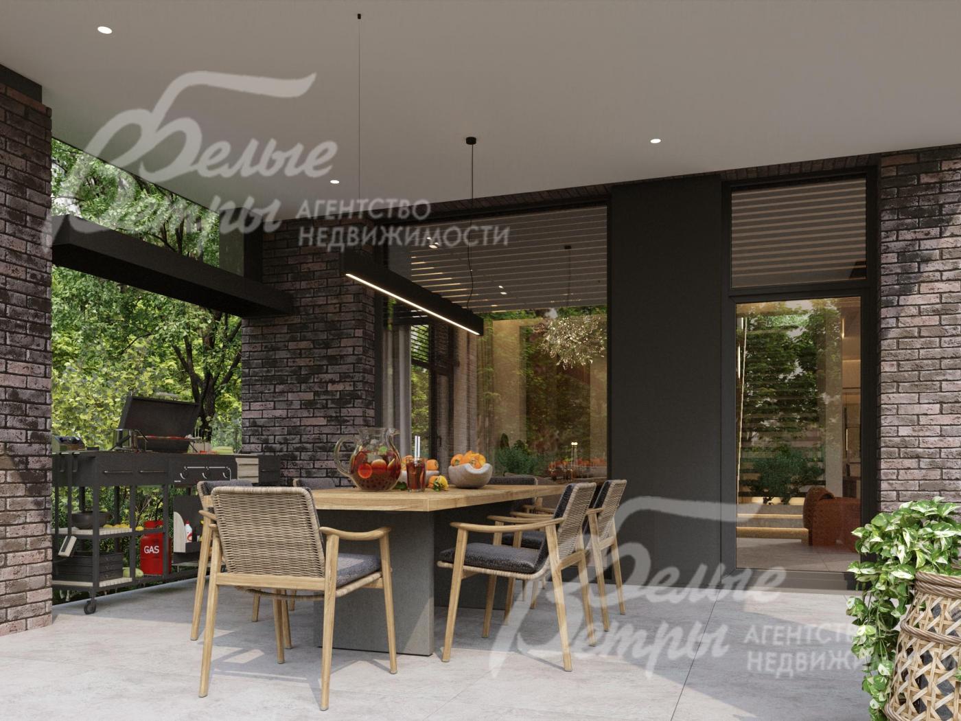 Крытая терраса - визуализация