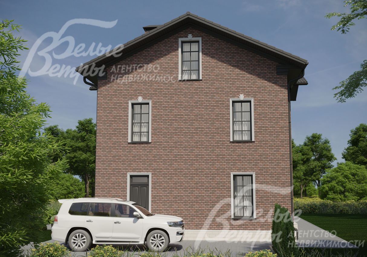 На участке обустроена стоянка на два автомобиля