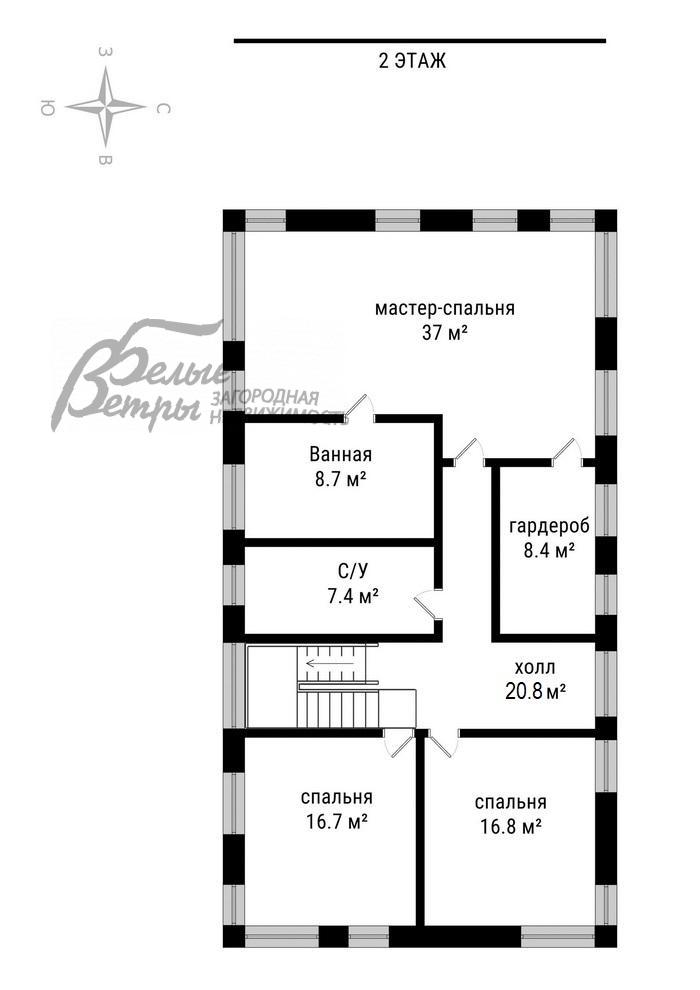 Дом в аренду Искра к/п Ватутинки id 134-009 планировка1