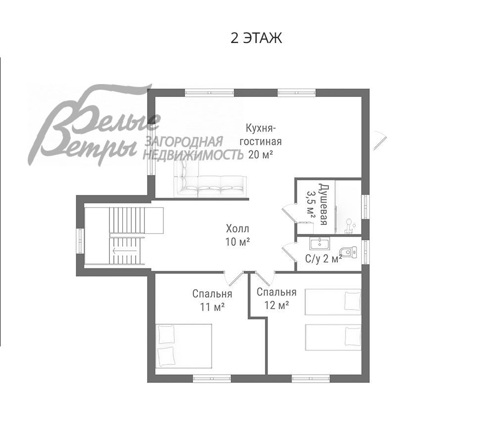 Дом Мирный кп Елизарово id 588-904 планировка1
