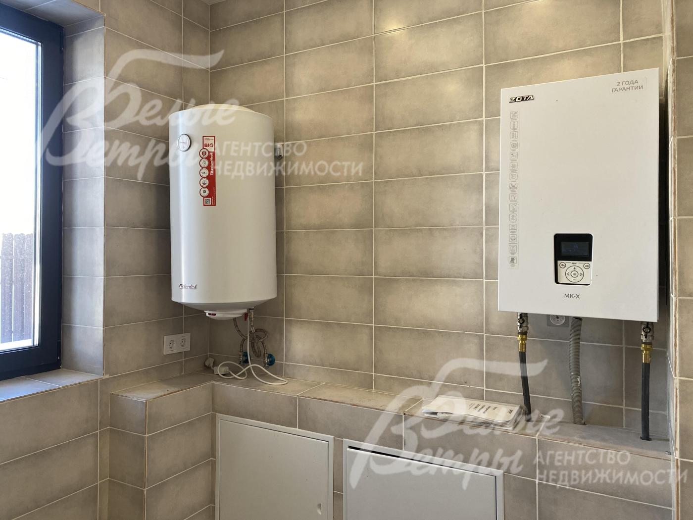 Установлен котел и бойлер