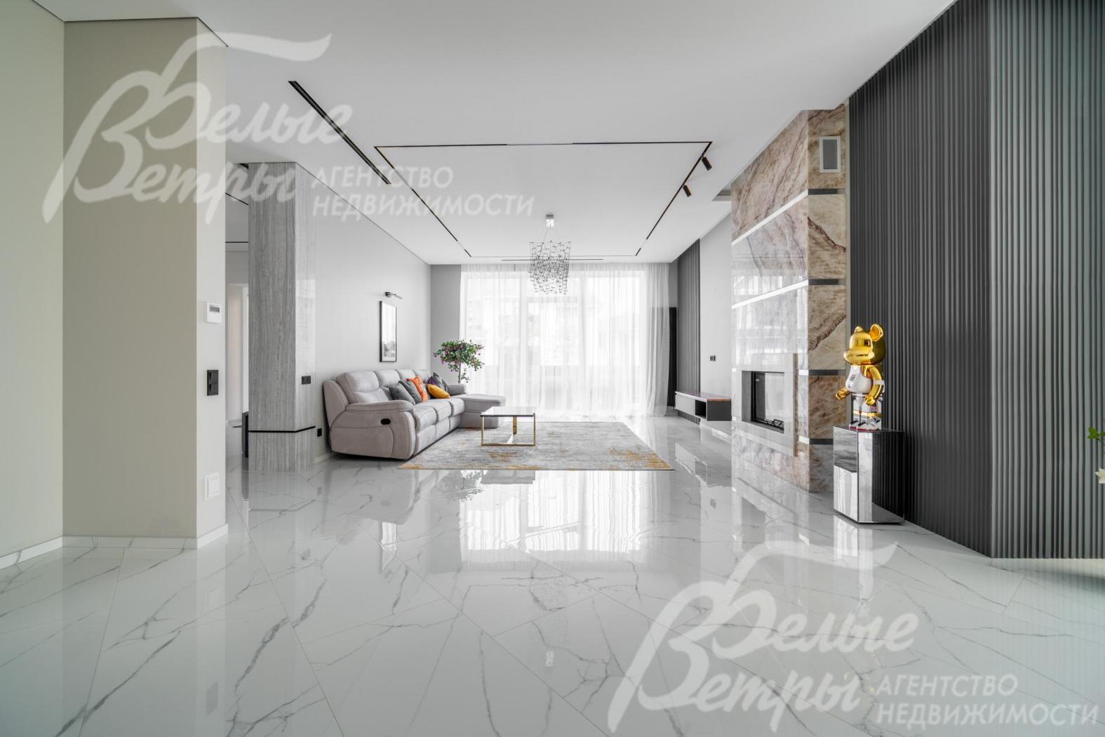 В интерьере – импортные отделочные материалы, гипсовые 3-D панели