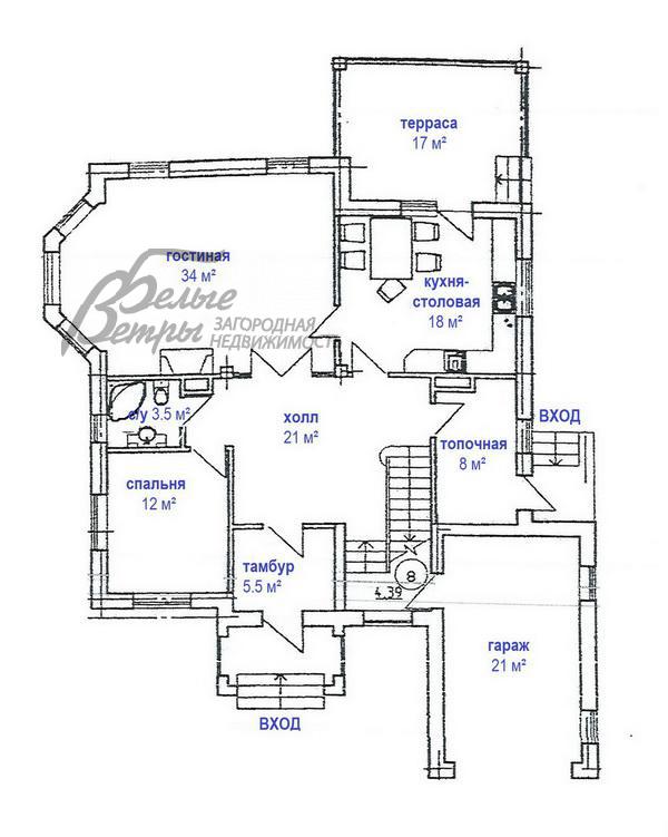 Дом Две Поляны к/п Птичное id 107-216 планировка0
