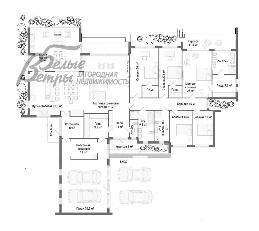 Дом Согласие-2 КП Фоминское id 124-833 планировка0