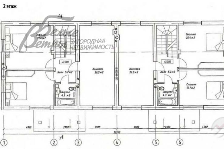 Дом Витязь к/п Ватутинки id 341-811 планировка1