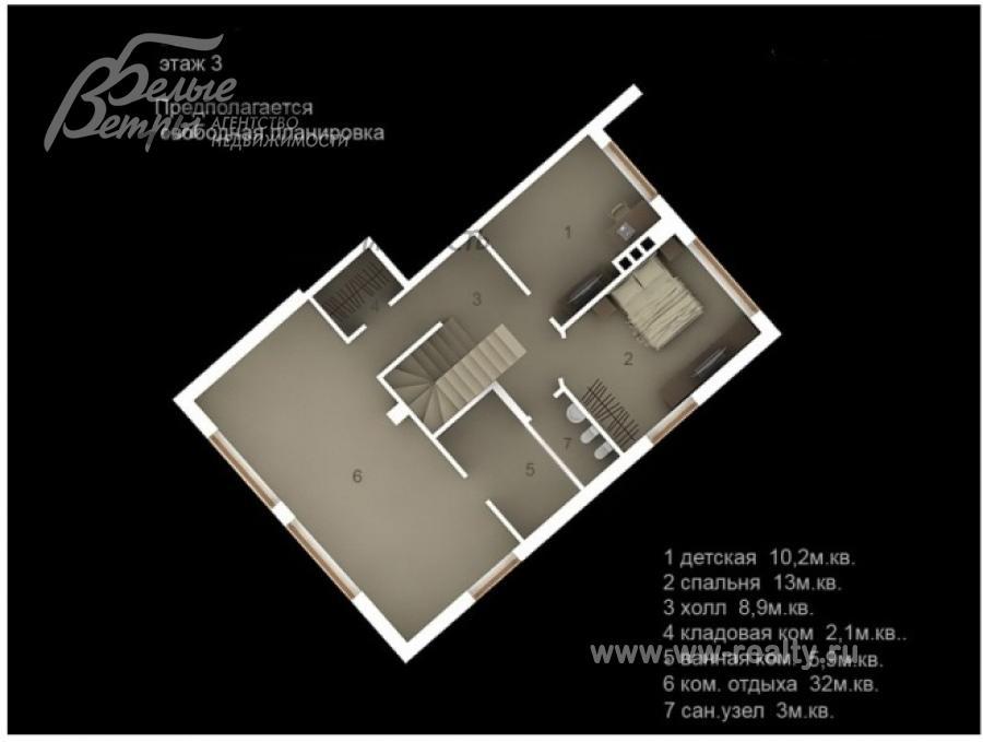 Таунхаус Заречье КП Троицк id 373-702 планировка2