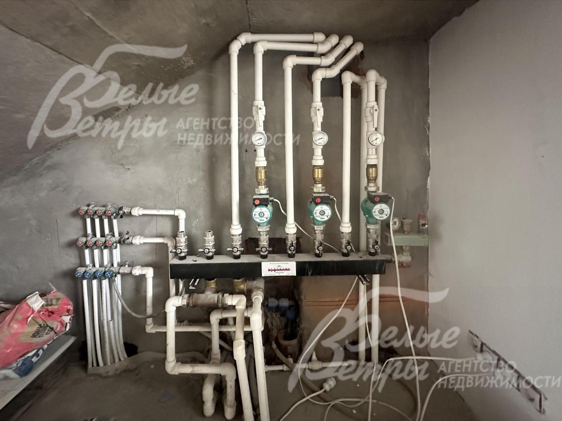 Все коммуникации разведены по дому, организованы точки подключения