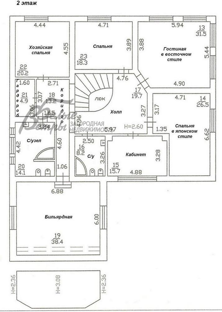 Дом Микрорайон К Троицк id 312-803 планировка1