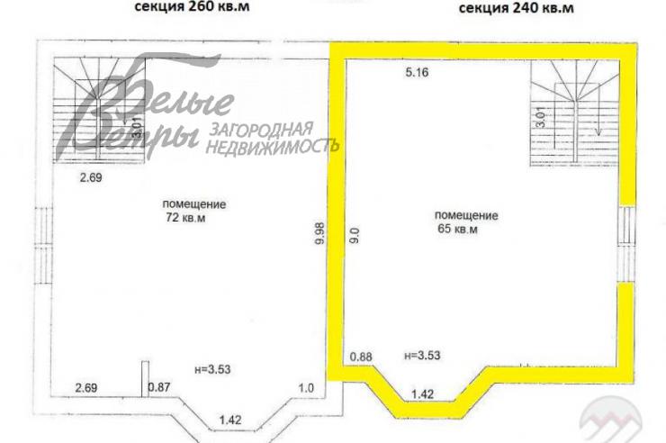 Таунхаус Десна СНТ Городище id 361-807 планировка3