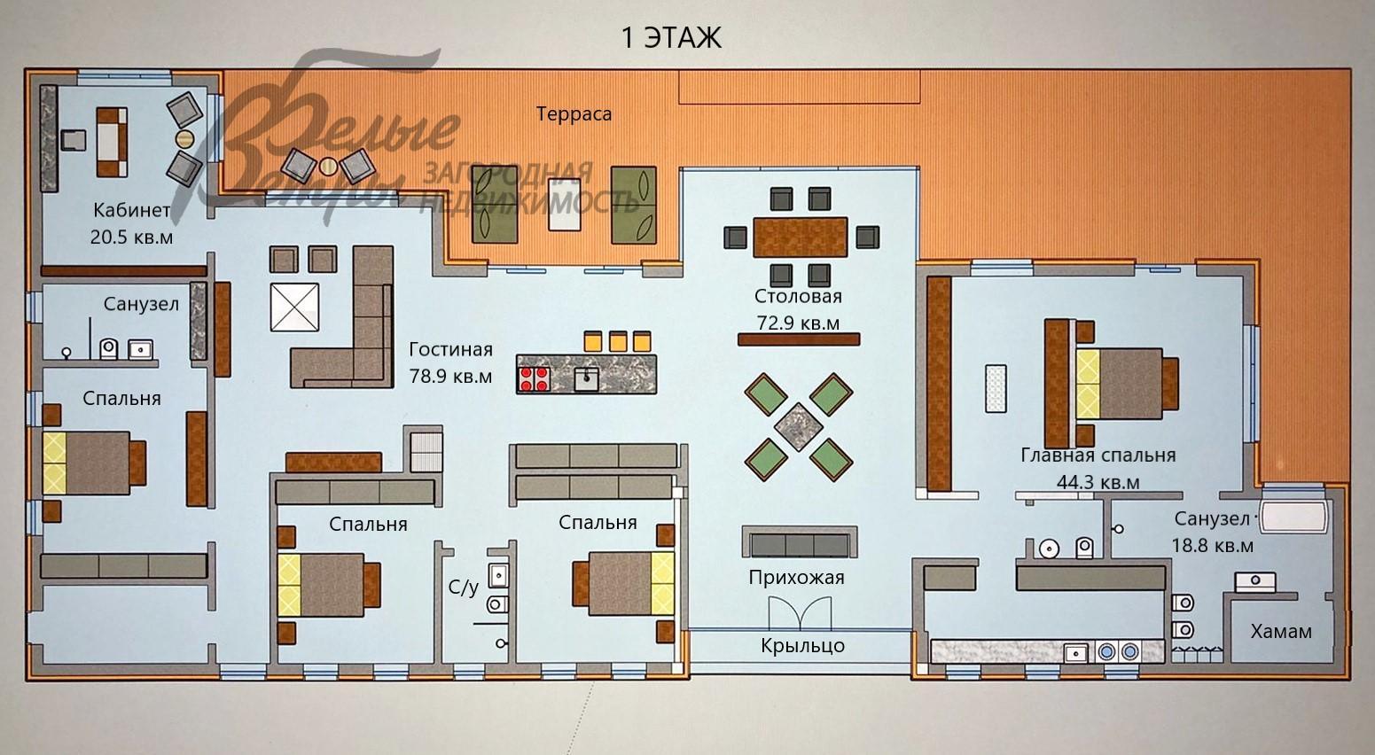 Дом Природный парк Каменка КП Каменка id 427-913 планировка1