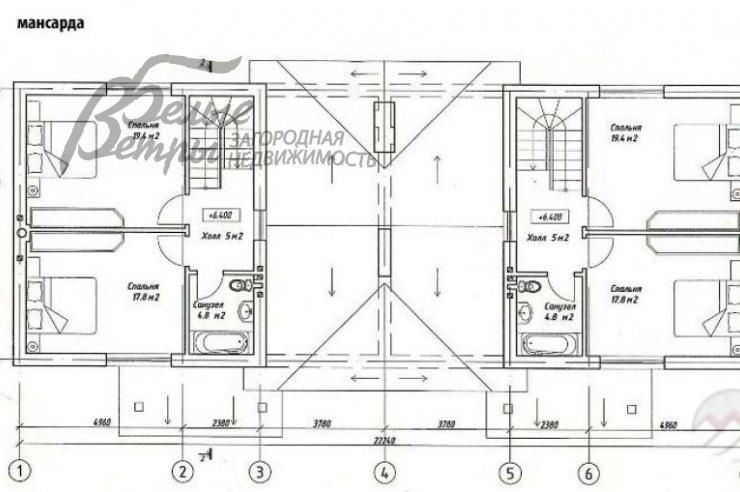 Дом Витязь к/п Ватутинки id 341-811 планировка2