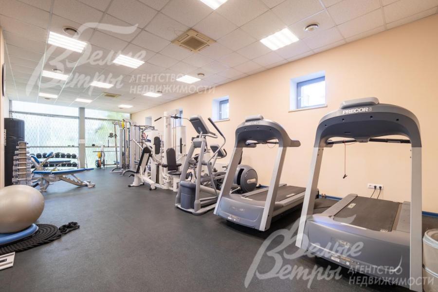 Беговые дорожки в тренажерном зале. 