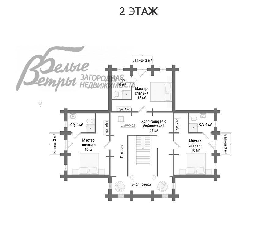 Дом Лисья горка   id 750-201 планировка1