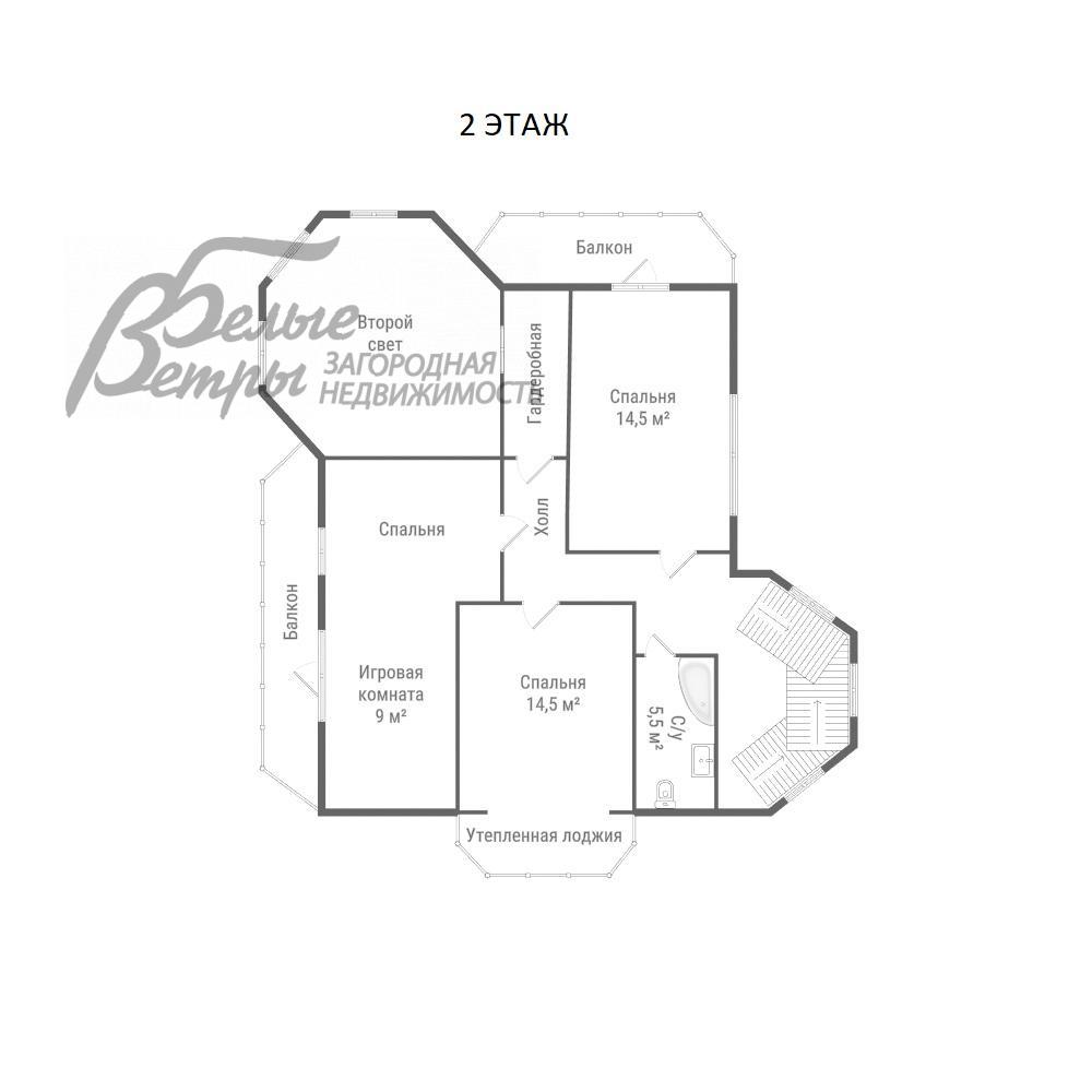 Дом Таксатор КП Пенино id 153-910 планировка1