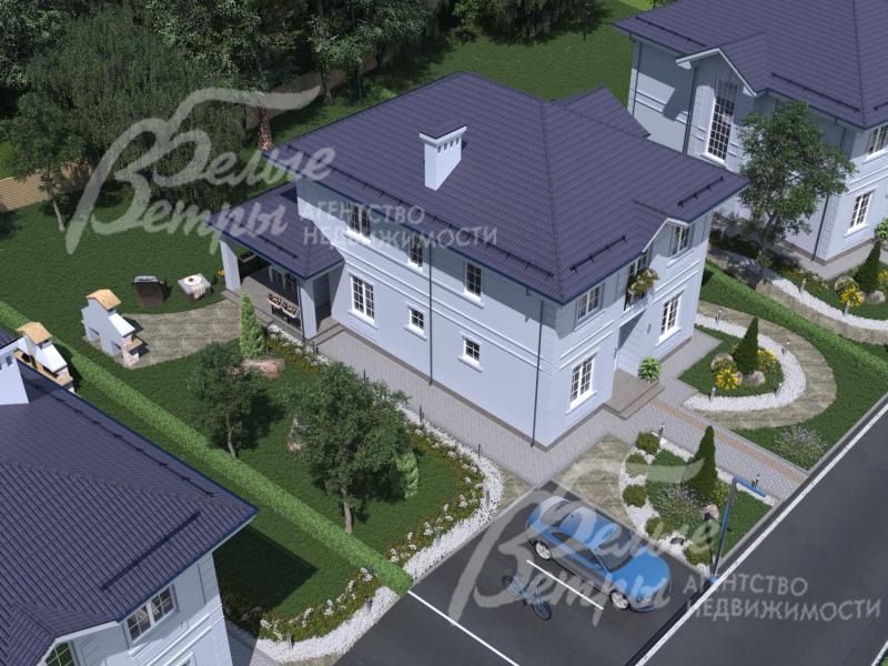 Визуализация. Участок 5 соток с парковкой на 2 авто.