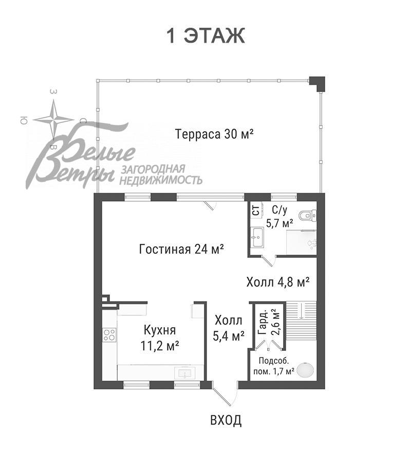 Таунхаус Ново-никольское ЖК  id 760-401 планировка0