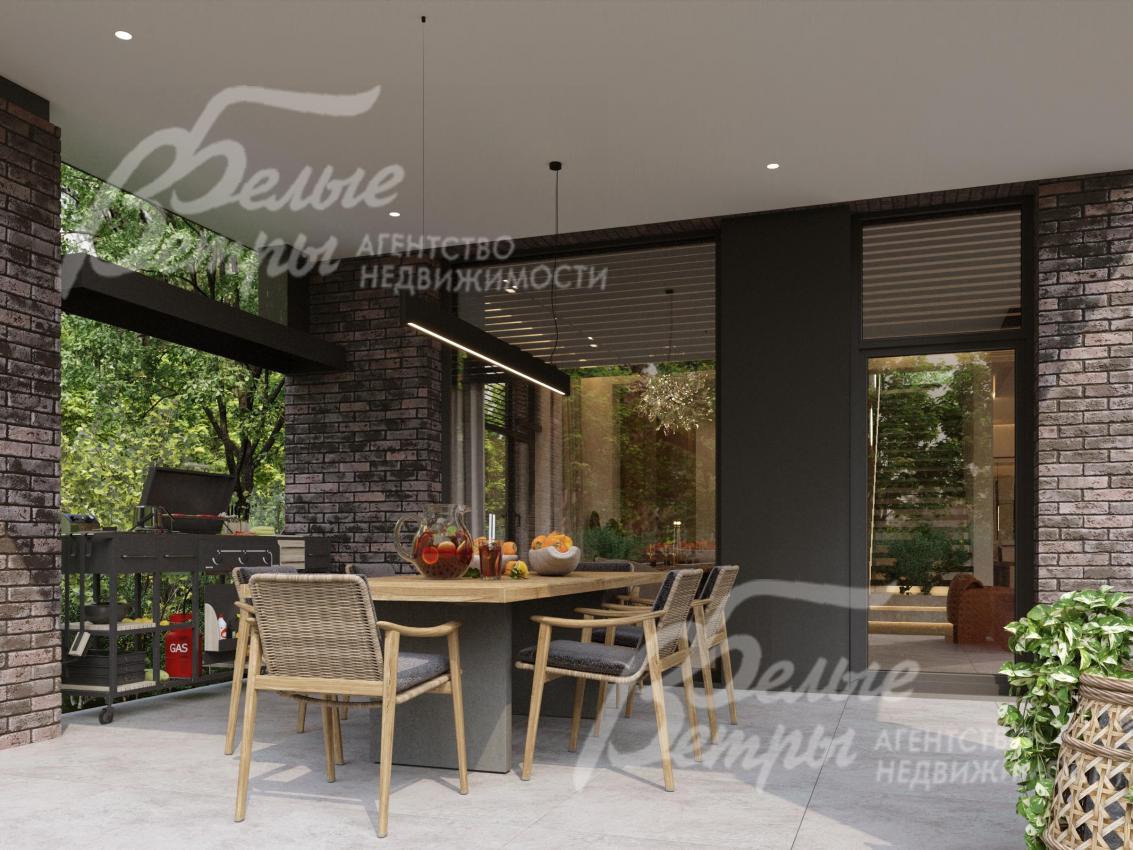 Крытая терраса - визуализация