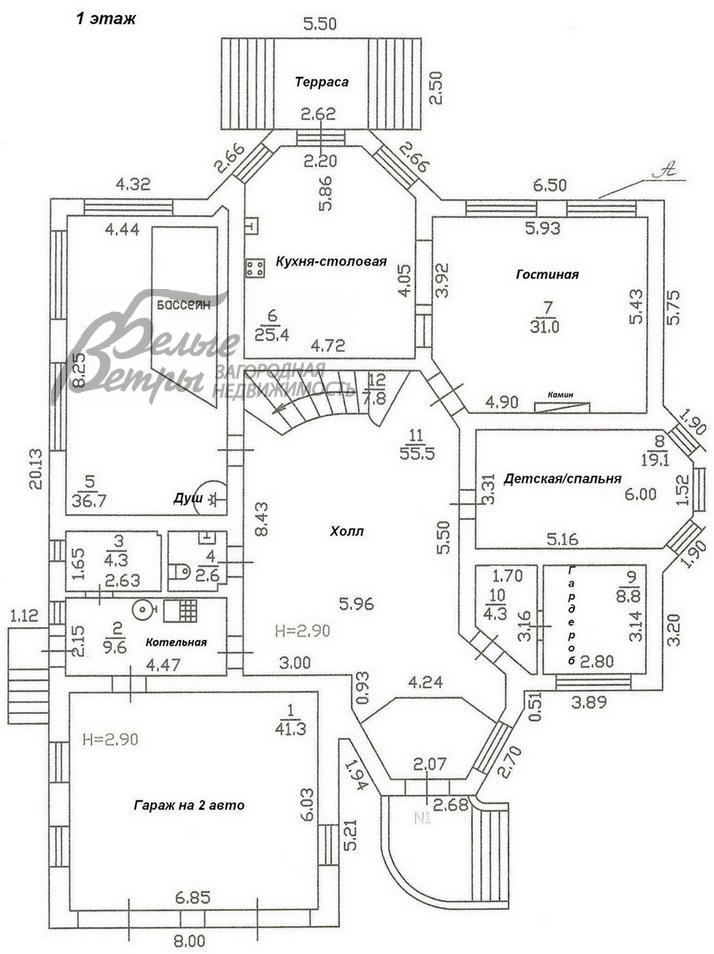 Дом Микрорайон К Троицк id 312-803 планировка0