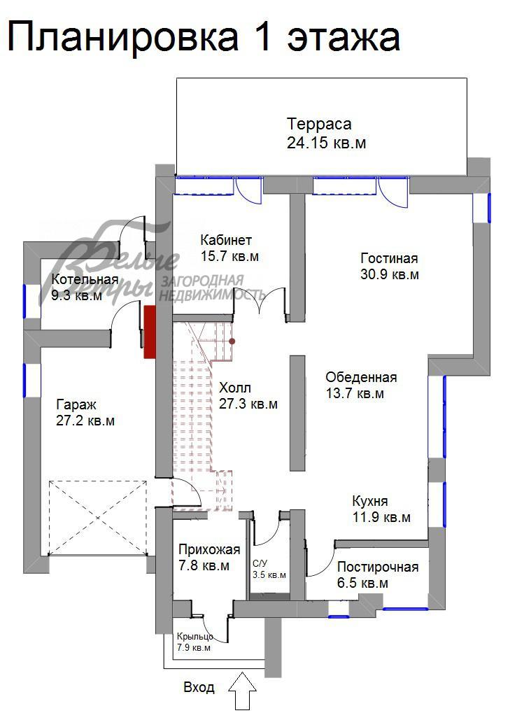 Дом Крекшино КП д.Крекшино id 220-733 планировка0
