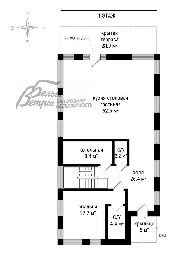 Дом в аренду Искра к/п Ватутинки id 134-009 планировка0
